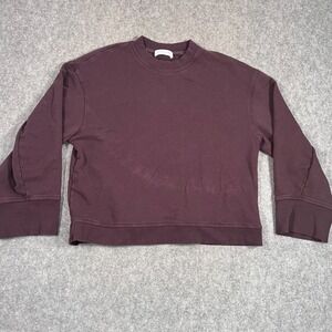 The‎ Frankie Shop Chocolate Brown Talia Sweatshirt Wide Sleeve Sweater Size M